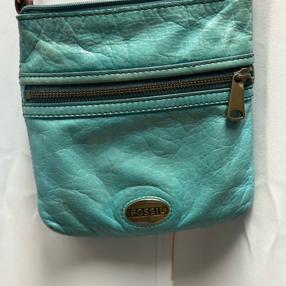 Fossil Turquoise Crossbody Bag